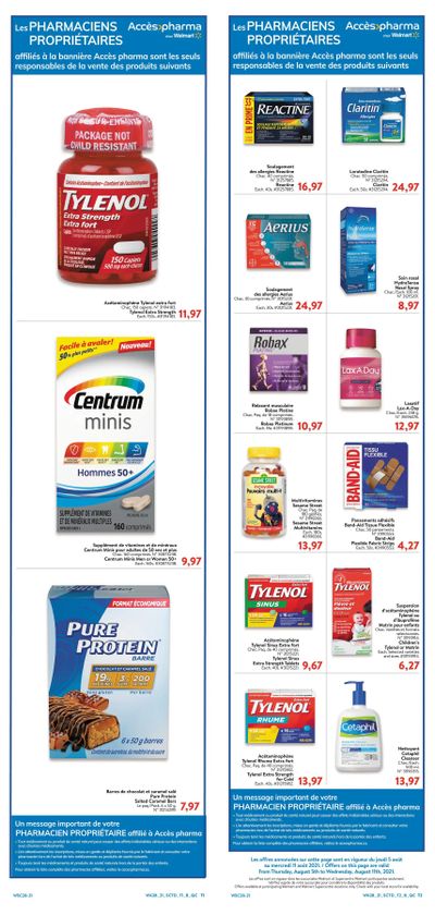 Walmart (QC) Flyer August 5 to 11