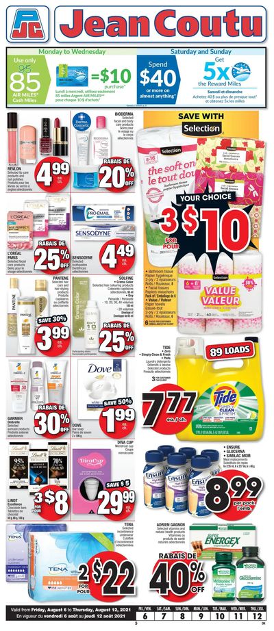 Jean Coutu (ON) Flyer August 6 to 12