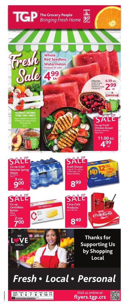 TGP The Grocery People Flyer August 5 to 11