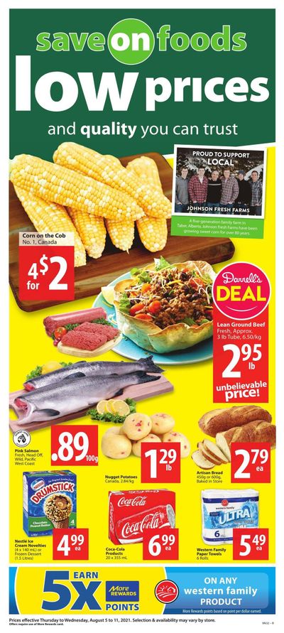 Save on Foods (AB) Flyer August 5 to 11