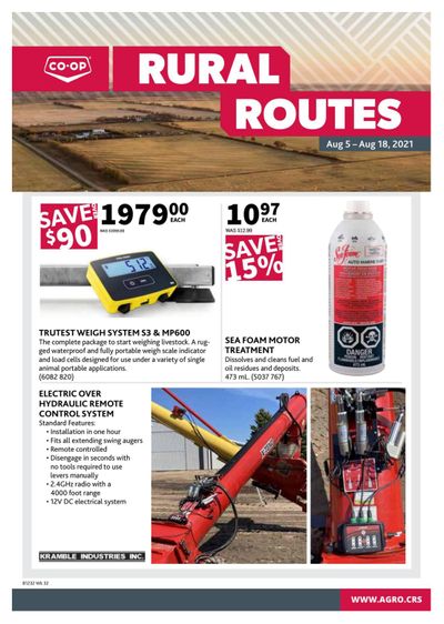 Co-op (West) Rural Routes Flyer August 5 to 18