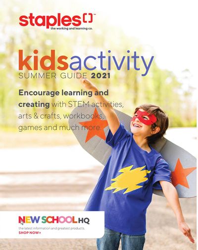 Staples Kids Activity Summer Guide August 4 to 10