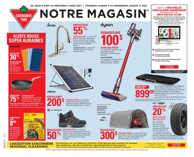 Canadian Tire (QC) Flyer August 5 to 11