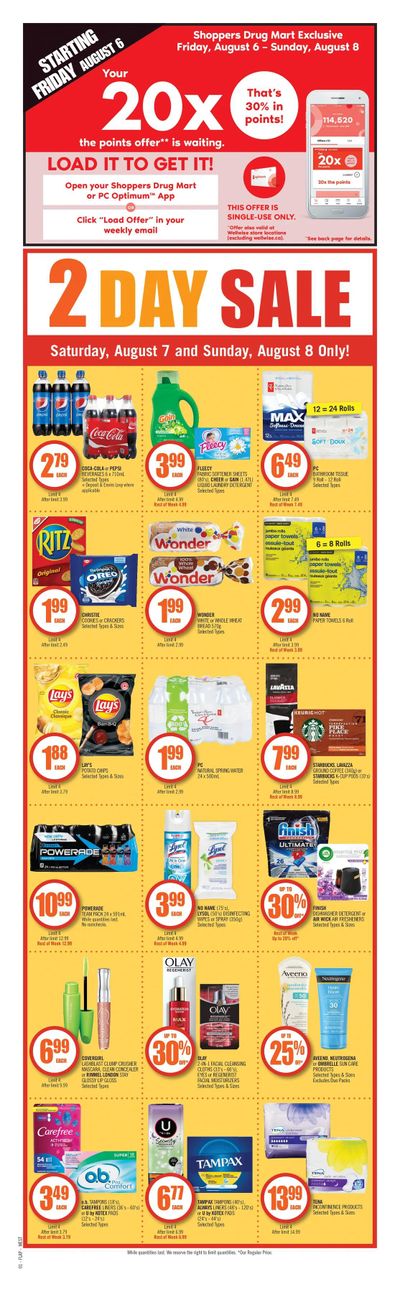Shoppers Drug Mart (West) Flyer August 7 to 12