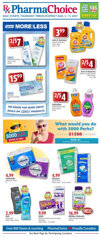 PharmaChoice (BC, AB, SK & MB) Flyer August 5 to 11
