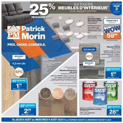 Patrick Morin Flyer August 5 to 11