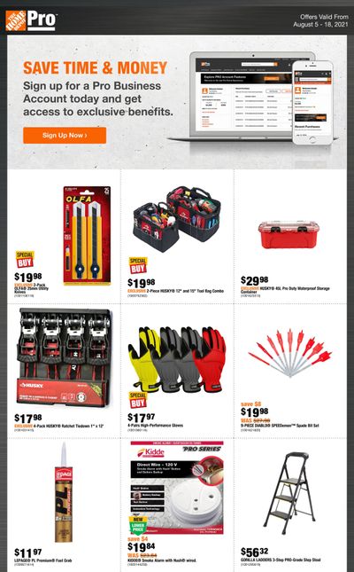 Home Depot Pro Flyer August 5 to 18