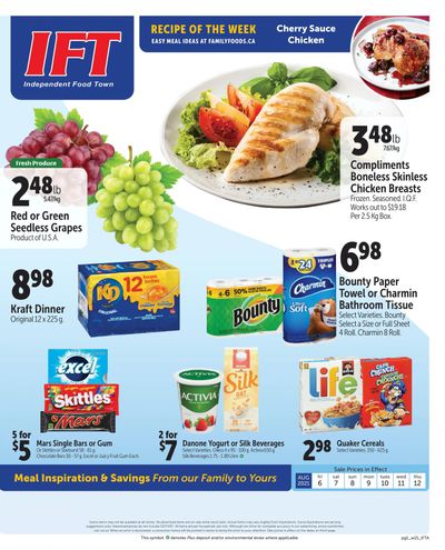 IFT Independent Food Town Flyer August 6 to 12