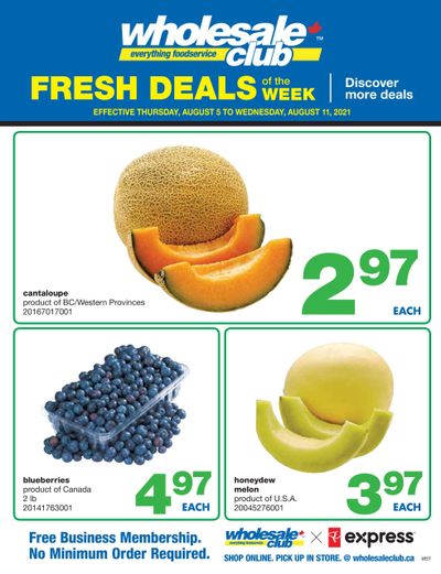 Wholesale Club (West) Fresh Deals of the Week Flyer August 5 to 11