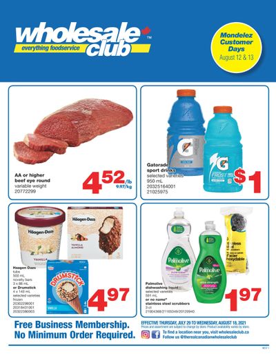 Wholesale Club (West) Flyer July 29 to August 18
