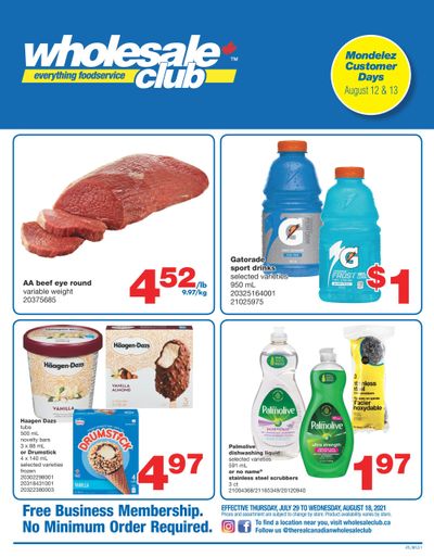 Wholesale Club (Atlantic) Flyer July 29 to August 18