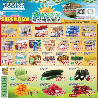 Sunny Foodmart (Markham) Flyer August 6 to 12