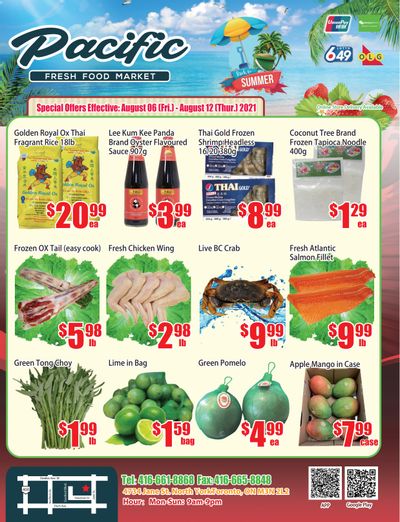 Pacific Fresh Food Market (North York) Flyer August 6 to 12