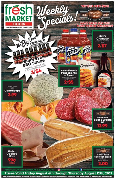 Fresh Market Foods Flyer August 6 to 12