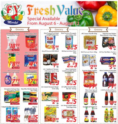 Fresh Value Flyer August 6 to 12