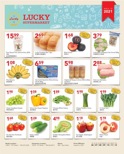 Lucky Supermarket (Edmonton) Flyer August 6 to 12