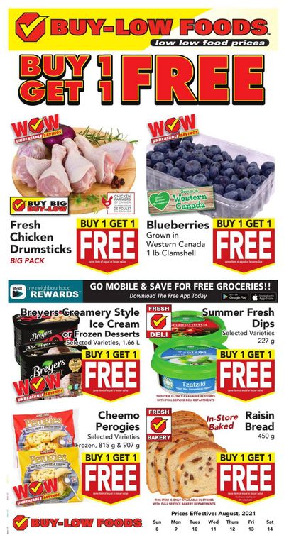 Buy-Low Foods Flyer August 8 to 14
