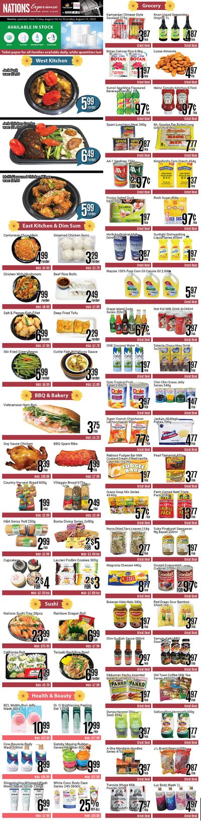Nations Fresh Foods (Toronto) Flyer August 6 to 12
