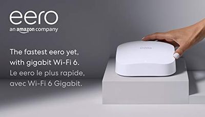 Amazon eero Pro 6 tri-band mesh Wi-Fi 6 router with built-in Zigbee smart home hub $239 (Reg $299.00)