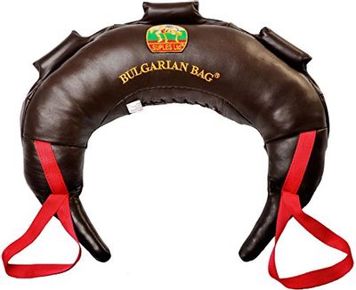 Suples Bulgarian Bag - Original Model - Genuine Leather (26 lbs) - Free Instructional DVD Included! Fitness, Crossfit, Wrestling, Judo, Grappling, Functional Training, MMA, Sandbag $188.28 (Reg $235.72)