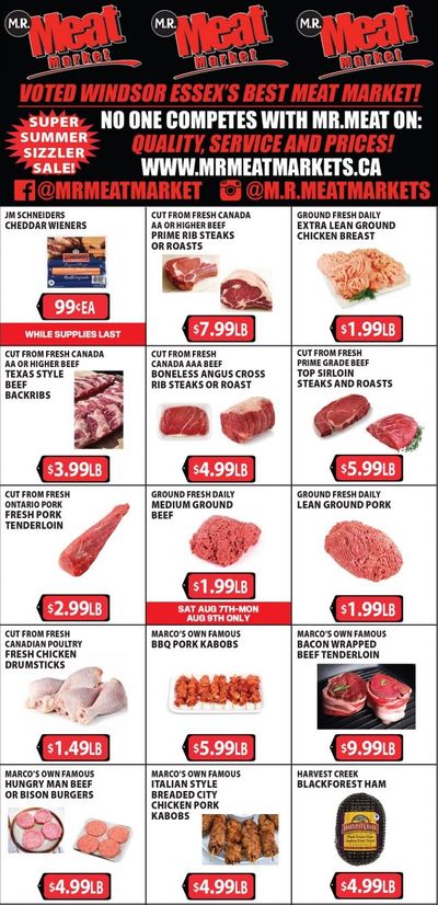 M.R. Meat Market Flyer August 7 to 14