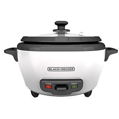 BLACK+DECKER RC506 6-Cup Cooked/3-Cup Uncooked Rice Cooker and Food Steamer, White $19.98 (Reg $36.17)
