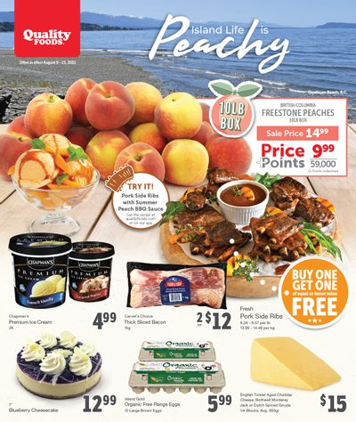 Quality Foods Flyer August 9 to 15