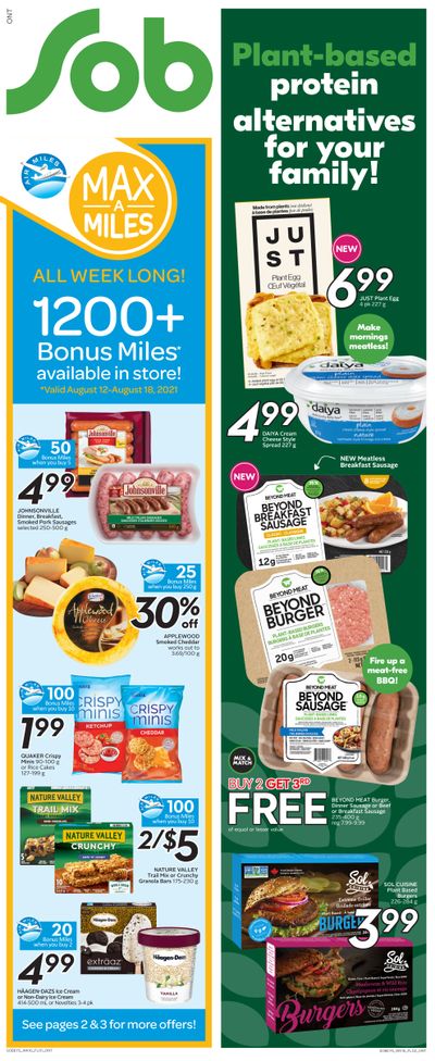 Sobeys (ON) Flyer August 12 to 18