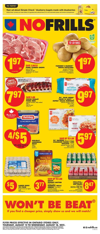 No Frills (ON) Flyer August 12 to 18