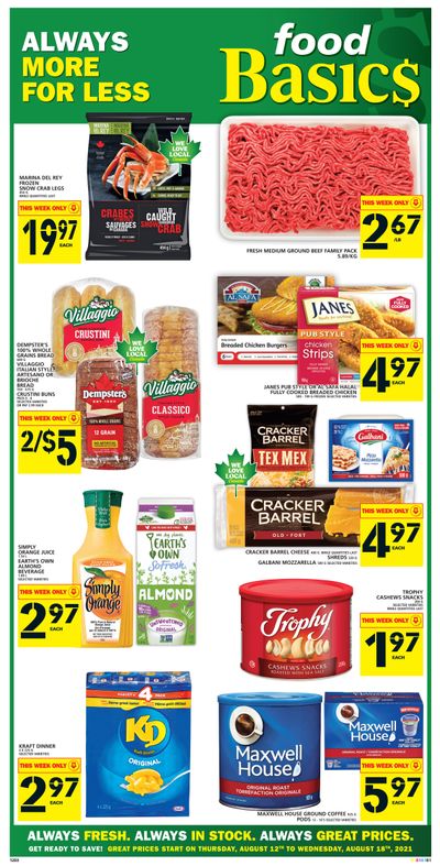 Food Basics Flyer August 12 to 18