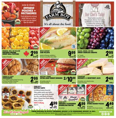 Farm Boy Flyer August 12 to 18