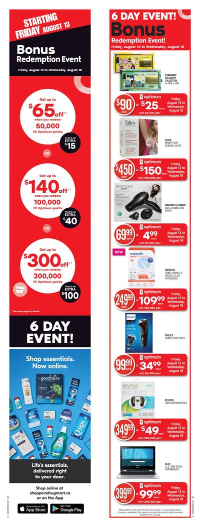 Shoppers Drug Mart (ON) Flyer August 14 to 19