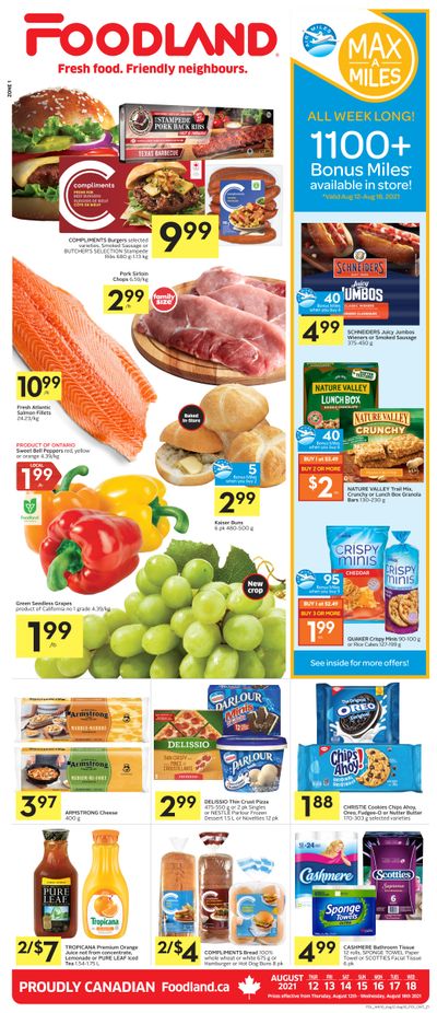 Foodland (ON) Flyer August 12 to 18