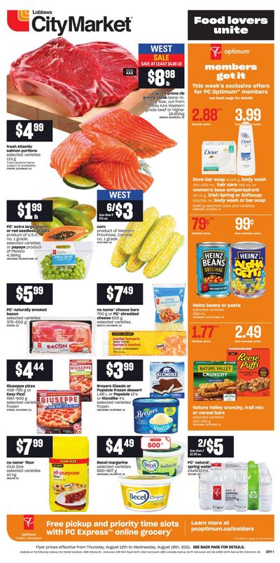 Loblaws City Market (West) Flyer August 12 to 18 Loblaws City Market (West) Flyer August 12 to 18