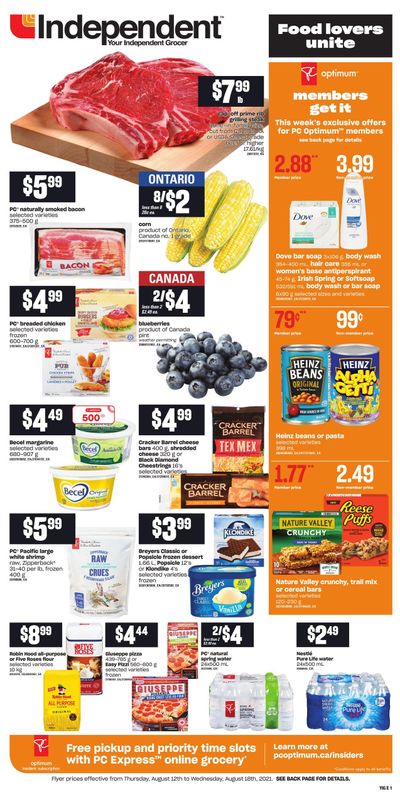 Independent Grocer (ON) Flyer August 12 to 18