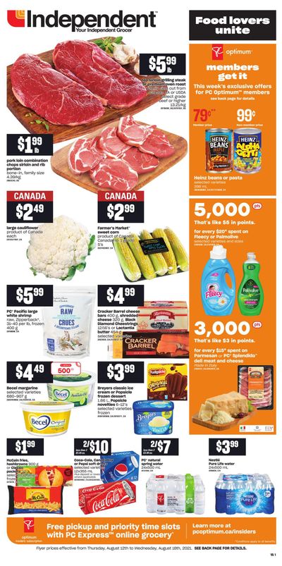 Independent Grocer (Atlantic) Flyer August 12 to 18