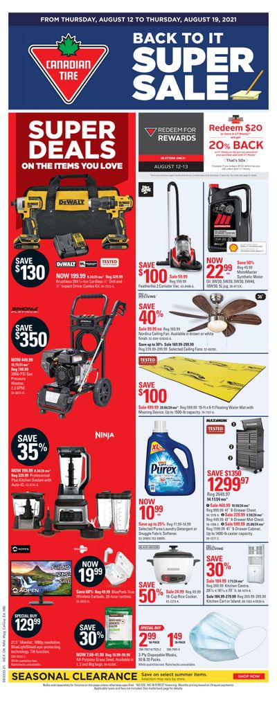 Canadian Tire (ON) Flyer August 12 to 19
