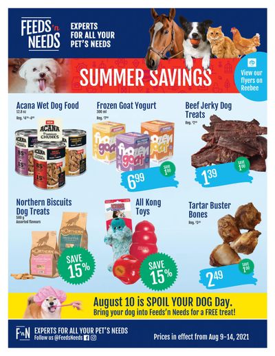 ShurGain Feeds'n Needs Flyer August 9 to 14