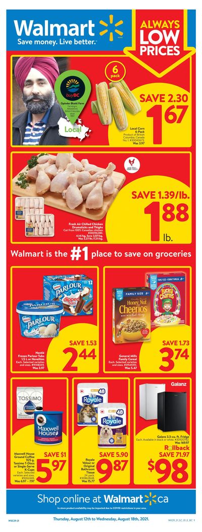 Walmart (West) Flyer August 12 to 18