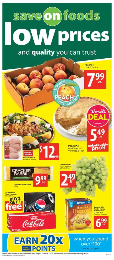 Save on Foods (SK) Flyer August 12 to 18