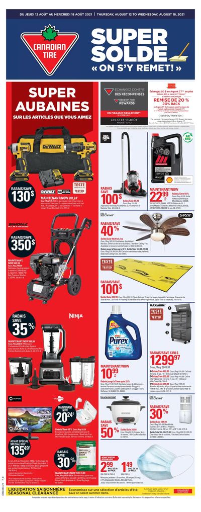 Canadian Tire (QC) Flyer August 12 to 18