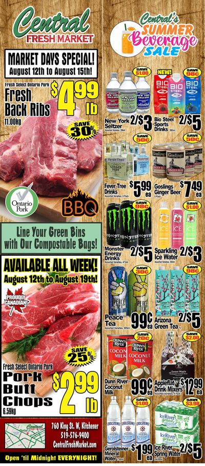 Central Fresh Market Flyer August 12 to 19