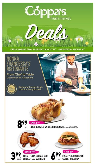 Coppa's Fresh Market Flyer August 12 to 18