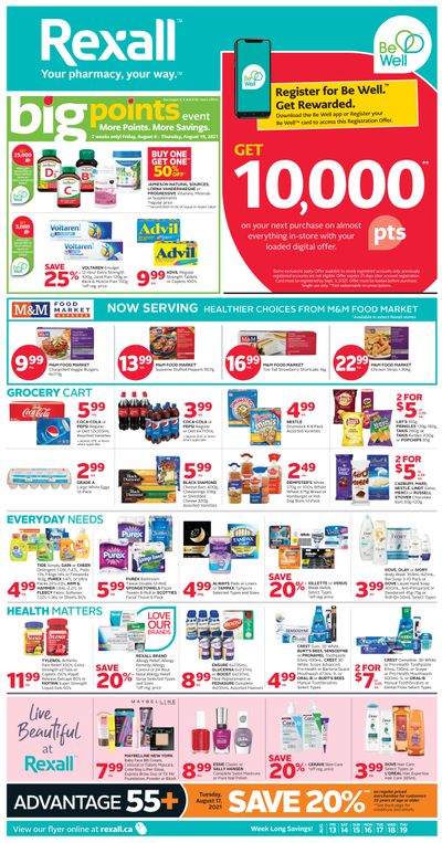 Rexall (West) Flyer August 13 to 19