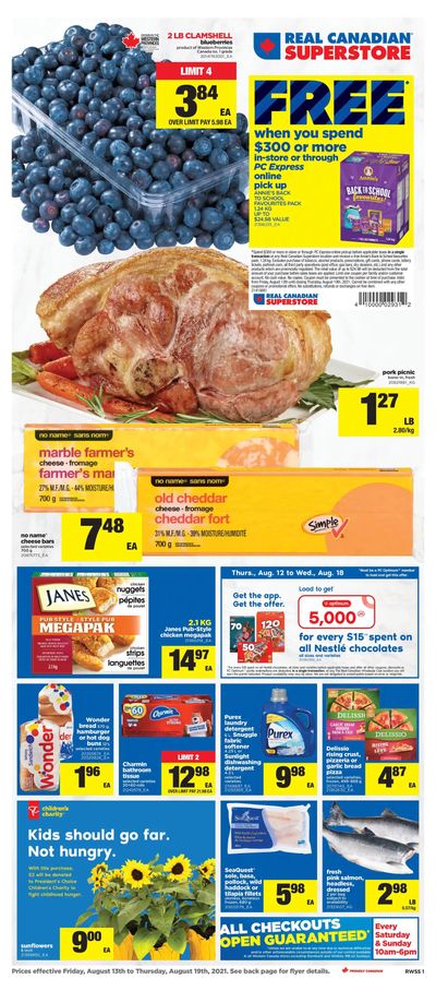 Real Canadian Superstore (West) Flyer August 13 to 19