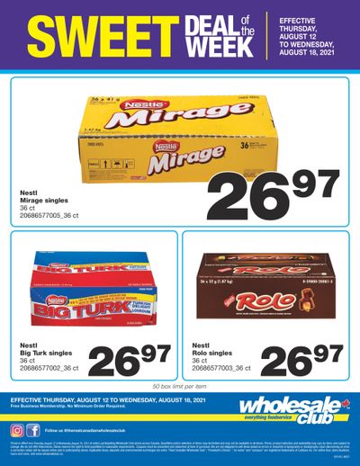 Wholesale Club Sweet Deal of the Week Flyer August 12 to 18