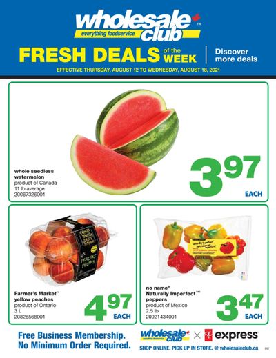 Wholesale Club (ON) Fresh Deals of the Week Flyer August 12 to 18