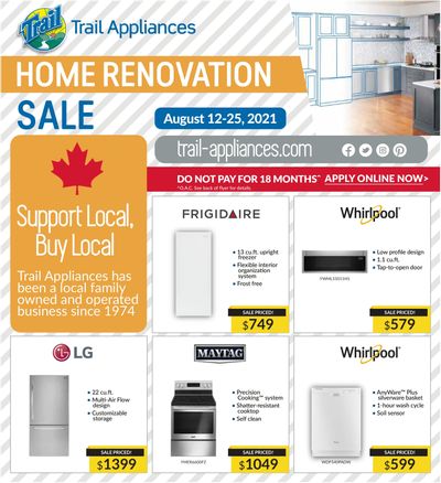Trail Appliances (AB & SK) Flyer August 12 to 25
