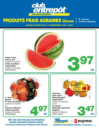 Wholesale Club (QC) Fresh Deals of the Week Flyer August 12 to 18