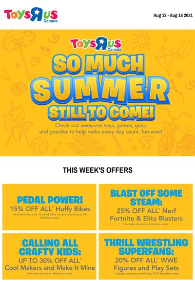Toys R Us Flyer August 12 to 18